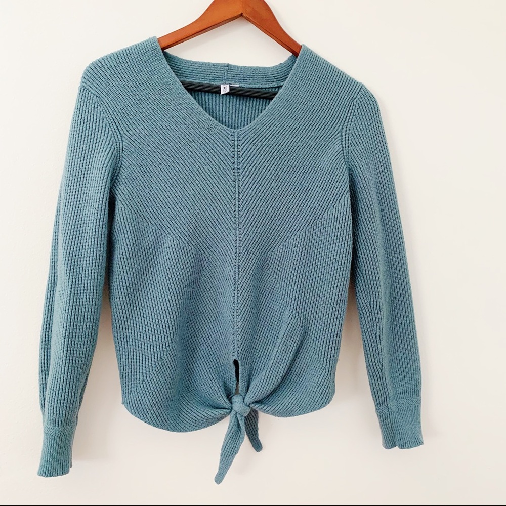 Large Light Blue Knit Sweater